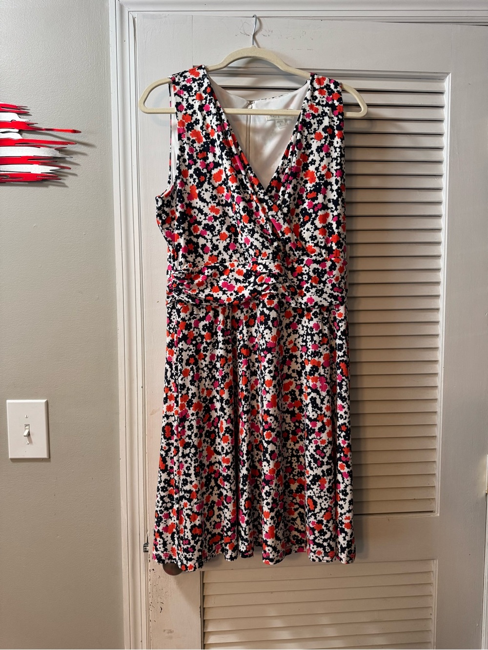 Sleeveless Floral Dress 14 nwt